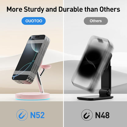 3 in 1 Mag-Safe Wireless Charger Stand for iPhone Apple Watch AirPods