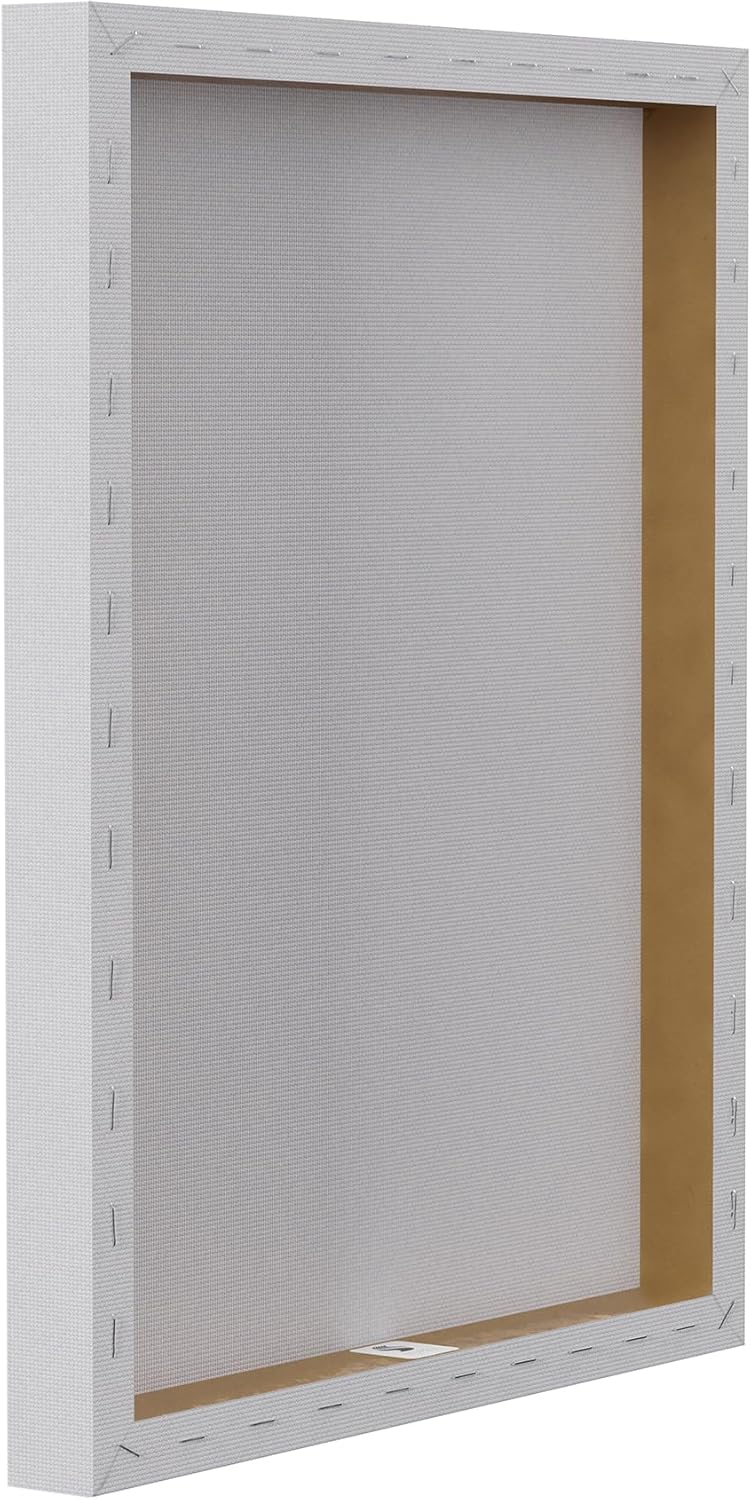 'Mod Shapes Slate Blue Navy and Peach'| Canvas Art