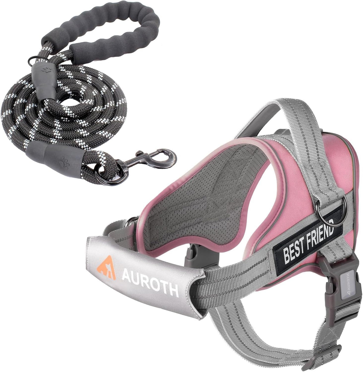 AUROTH Dog Harness and Leash Set for Medium Sized Dog, No Pull Dog Vest