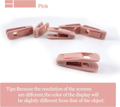 Velvet Hangers Clips for Thin Hangers(20 Pcs, Light Pink)