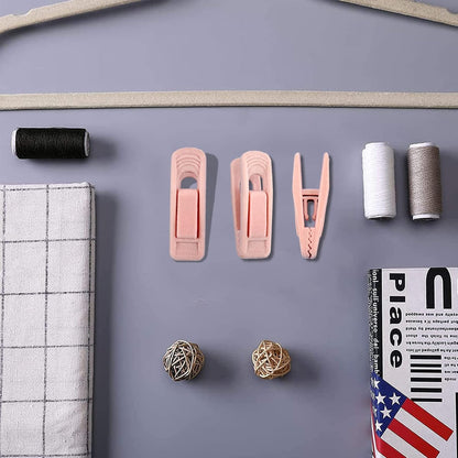 Velvet Hangers Clips for Thin Hangers(20 Pcs, Light Pink)