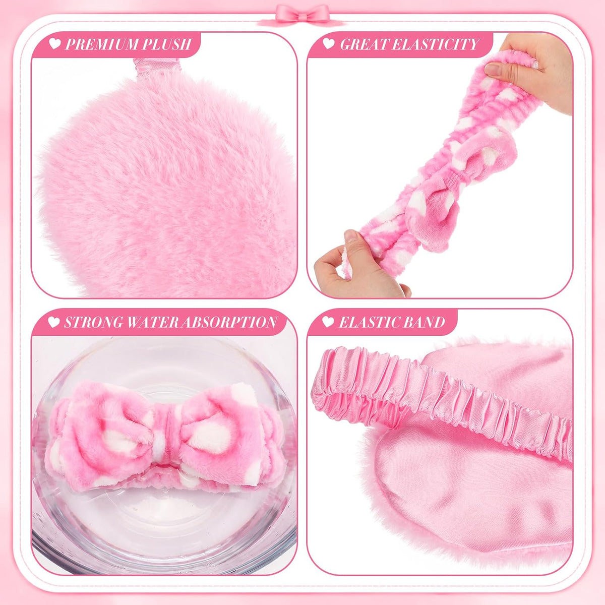 18 Pcs Sleepover Party Supplies Headbands Eye Masks Scrunchies