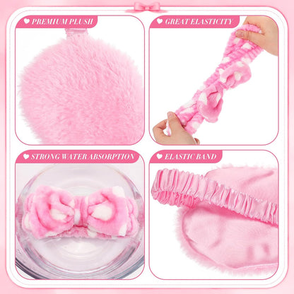 18 Pcs Sleepover Party Supplies Headbands Eye Masks Scrunchies