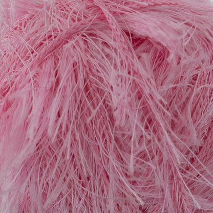 Eyelash Yarn – Fuzzy Fun Fur Yarn, 3.53 Oz (100g) 150 yd (140m), Weight 3 Light, Premium Polyester Novelty Feather Yarn for Scarves, Amigurumi, Plush Toys & Craft (Pink, 3 Skeins)
