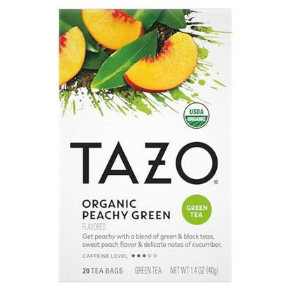 Peachy Green Tea Bags, 120 Total Bags (20ct - Pack of 6)