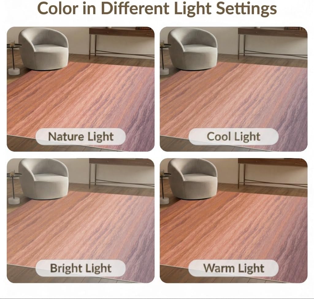 4'x6' Washable Abstract Ombre Area Rug, Sunset Flatwoven Floor Mat Non-Slip Chair-Friendly Carpet for Home Office, Gaming Room, Under Desk | Ref:2159613