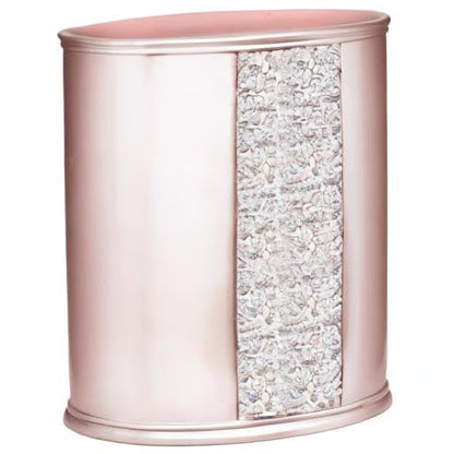 Sinatra Waste Basket Decorative Beautiful Designs Bathroom Bedroom Living Room Decor, Blush
