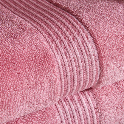 Supreme Hygro 6 Piece Towel Set | Blush Pink | 100% Luxury Supima Cotton | Ultra Soft | Super Absorbent | 650GSM | 2 Bath Towels 2 Hand Towels 2 Face Cloths