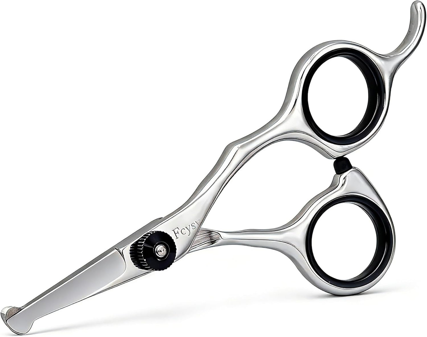 4.5 Inch Dog Grooming Scissors with Safety Round Tips, Fcysy Small Pet Hair Trimming Scissors for Face, Eyes, Ears, Nose & Paws, Professional Puppy Grooming Shears for Dogs & Cats- Black