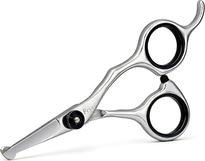 4.5 Inch Dog Grooming Scissors with Safety Round Tips, Fcysy Small Pet Hair Trimming Scissors for Face, Eyes, Ears, Nose & Paws, Professional Puppy Grooming Shears for Dogs & Cats- Black