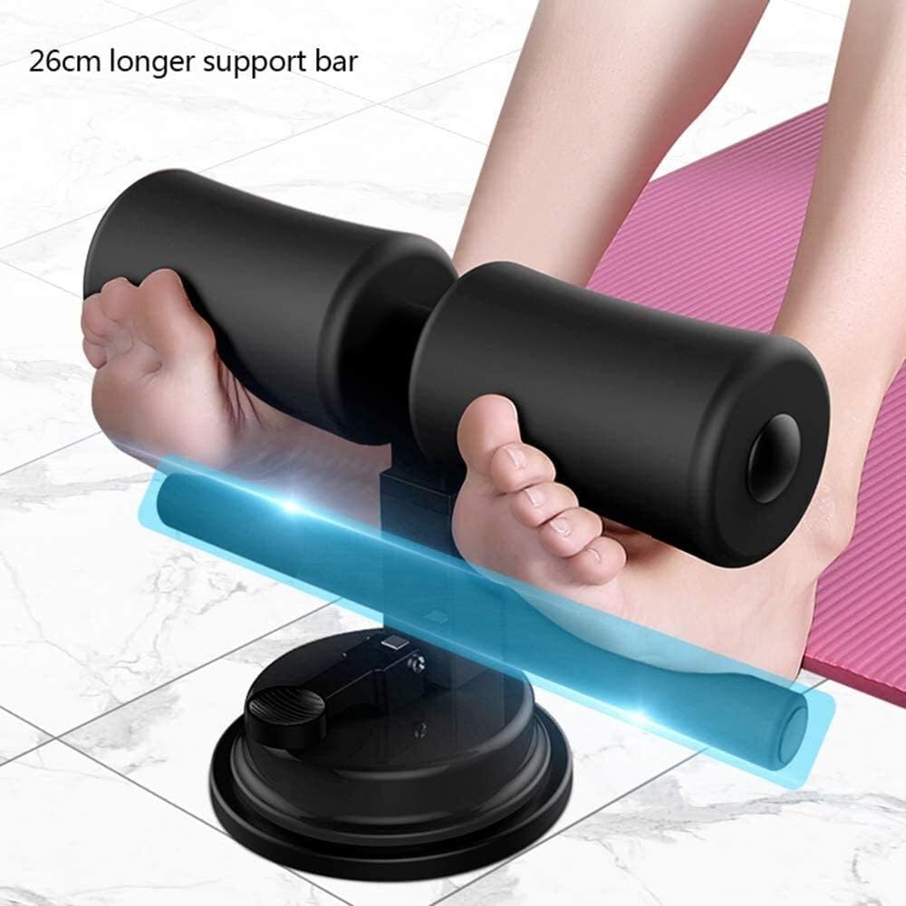 Sit Up Bar, Upgraded Sit up Assistant Device Portable Adjustable Exercise Body Fitness Equipment with Comfortable Padded for Men & Women Home Gym(Pink)