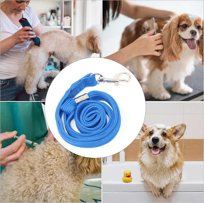 yueton 3PCS Pet Grooming Loop Dog Clipper Holder Pet Nylon Lanyard Cat Bath Rope Pet Nylon Sling Adjustable Fixed Dog Cat Safety Rope Nylon Restraint Noose for Dog and Cat Grooming Supplies
