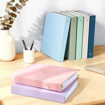 3 Ring Binder 1 Inch with Metal Corner, Letter Size, Pink