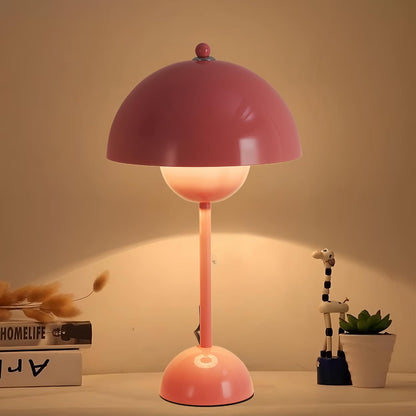 Creative Mid-Century Modern Bud Table Lamp for Home&Office, Light Pink