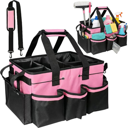 Cleaning Caddy Bag for Cleaner & Housekeepers, Car Trunk Organizer