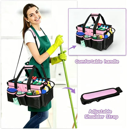 Cleaning Caddy Bag for Cleaner & Housekeepers, Car Trunk Organizer