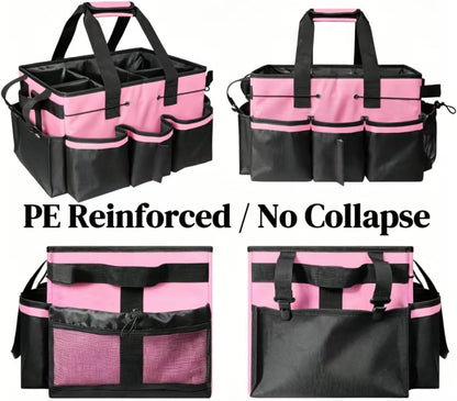 Cleaning Caddy Bag for Cleaner & Housekeepers, Car Trunk Organizer
