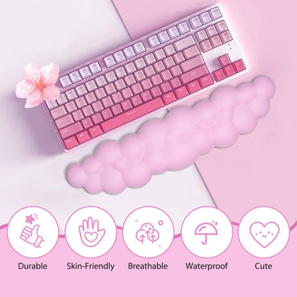 Upgrade Leather Cloud Wrist Rest for Keyboard and Mouse & Cup Pad