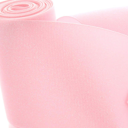 3" Glitter Grosgrain Ribbon, 3 Inch Wide – Sparkle Dazzle Ribbon for Cheer & Dance Hair Bows, Crafts, Gift Wrapping, DIY Bow Making, Headbands & Decorations (Light Pink, 25yds Long)