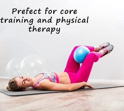 9-Inch Pilates Exercise Ball for Yoga, Barre, Fitness & Physical Therapy Mini Squishy Balance Ball for Home Workouts