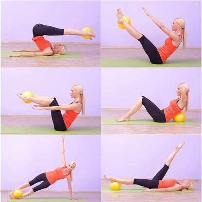 9-Inch Pilates Exercise Ball for Yoga, Barre, Fitness & Physical Therapy Mini Squishy Balance Ball for Home Workouts