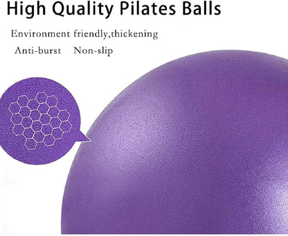 9-Inch Pilates Exercise Ball for Yoga, Barre, Fitness & Physical Therapy Mini Squishy Balance Ball for Home Workouts