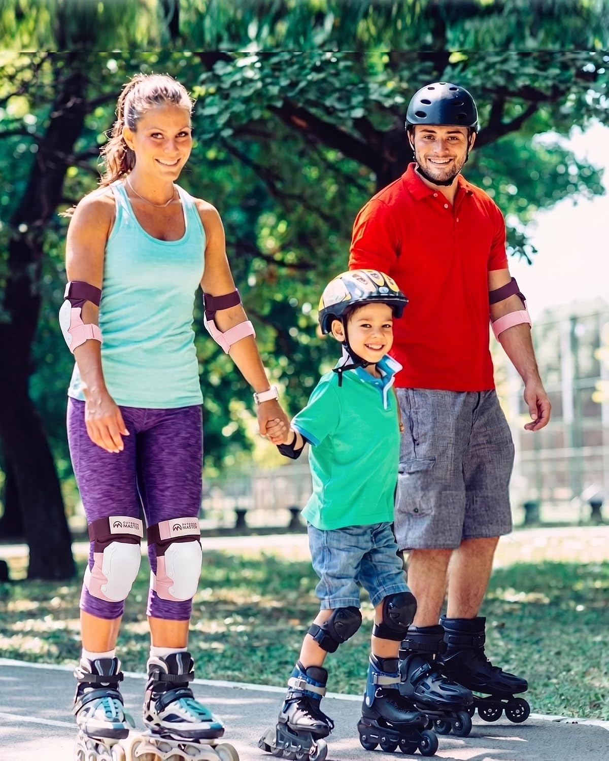 Skateboard Knee Pads Elbow Pads Wrist Guards for Adult Youth