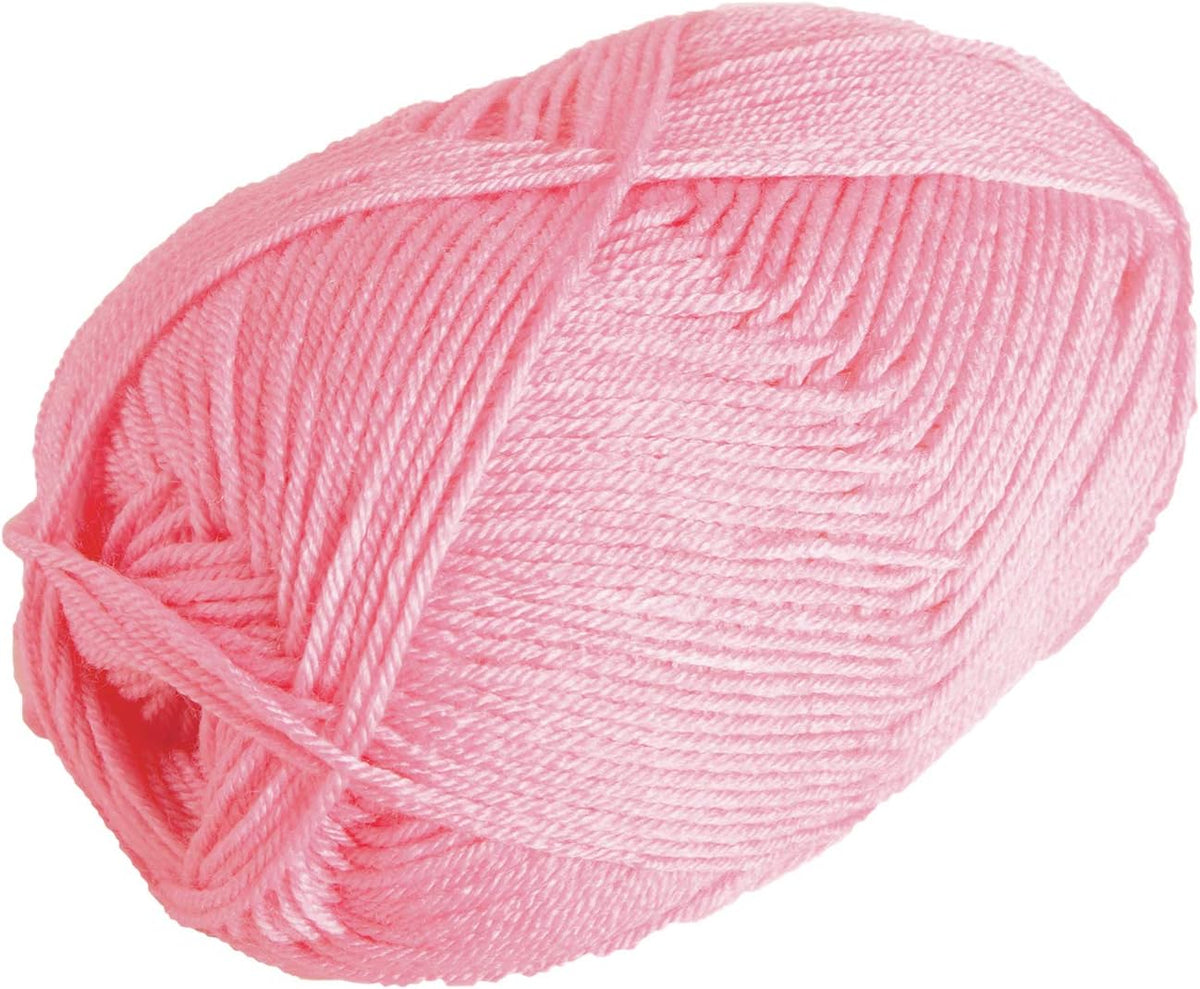Brava Pink Sport Weight Acrylic Yarn for Crocheting