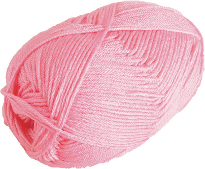 Brava Pink Sport Weight Acrylic Yarn for Crocheting