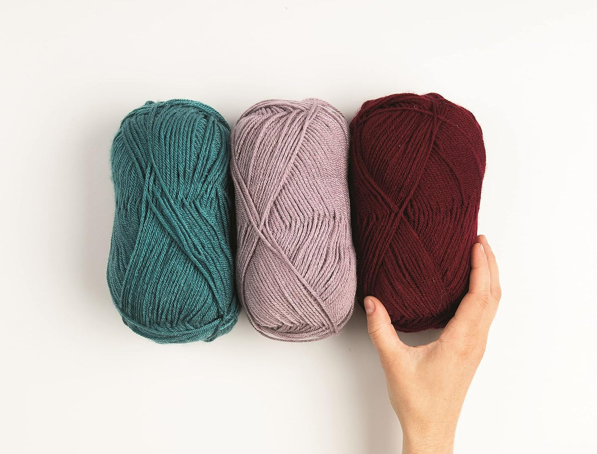 Brava Pink Sport Weight Acrylic Yarn for Crocheting