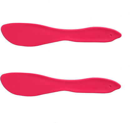 Multi Purpose Spreaders Set of 2, Pink - Versatile Butter Knife for Soft Cheese, Peanut Butter, Frosting and More - BPA-Free - Made in Sweden