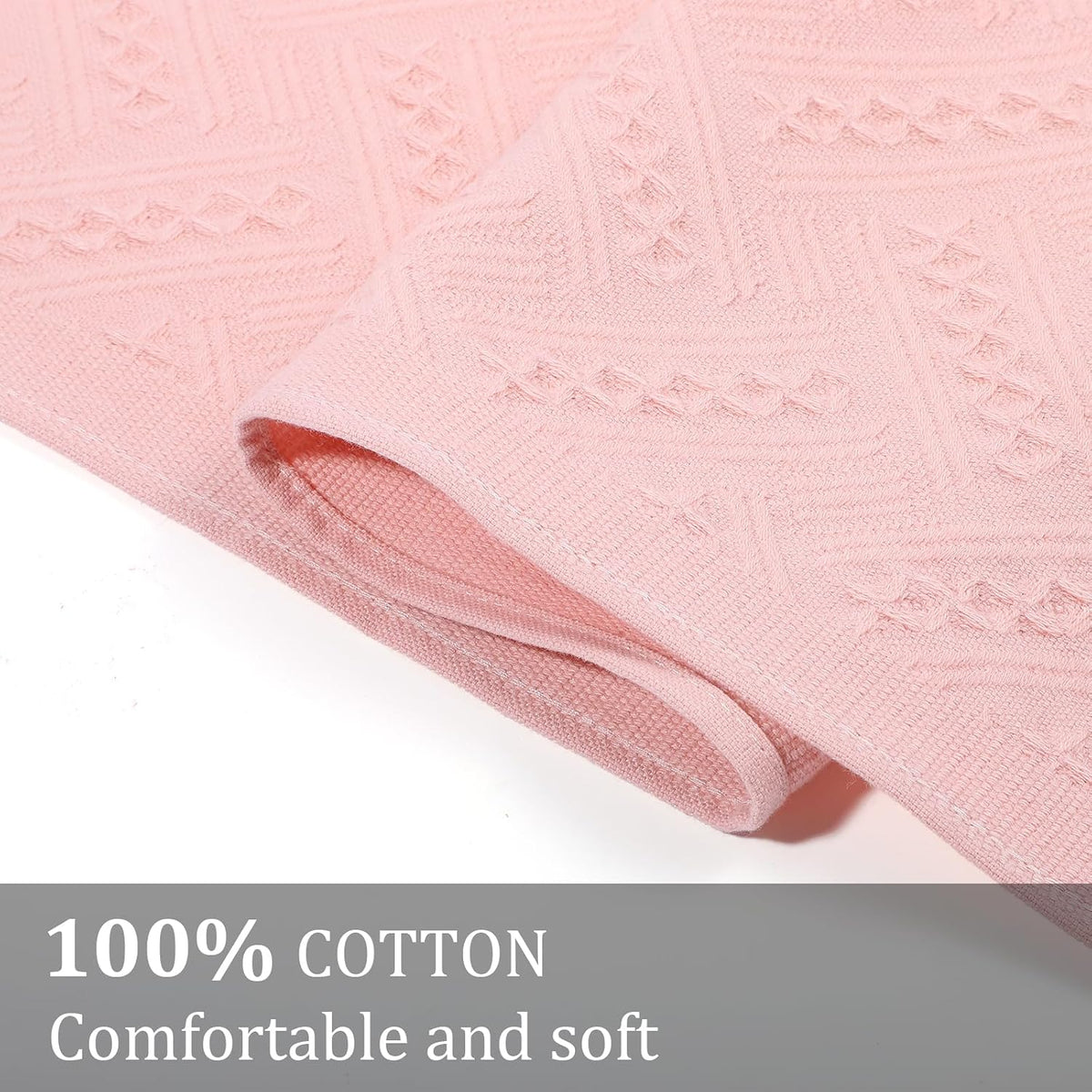 2 Pcs Hand Towels Bathroom, 30×13 Inch Boho Decorative Hand Towels