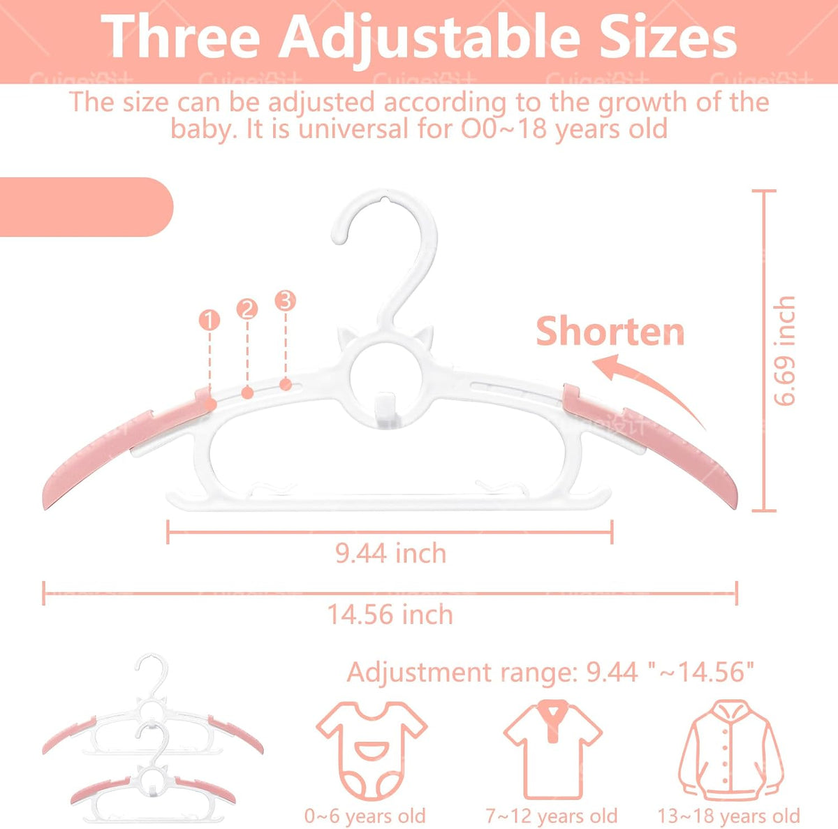Baby Hangers, Non-Slip Kids Hangers 20Pack Children Hanger