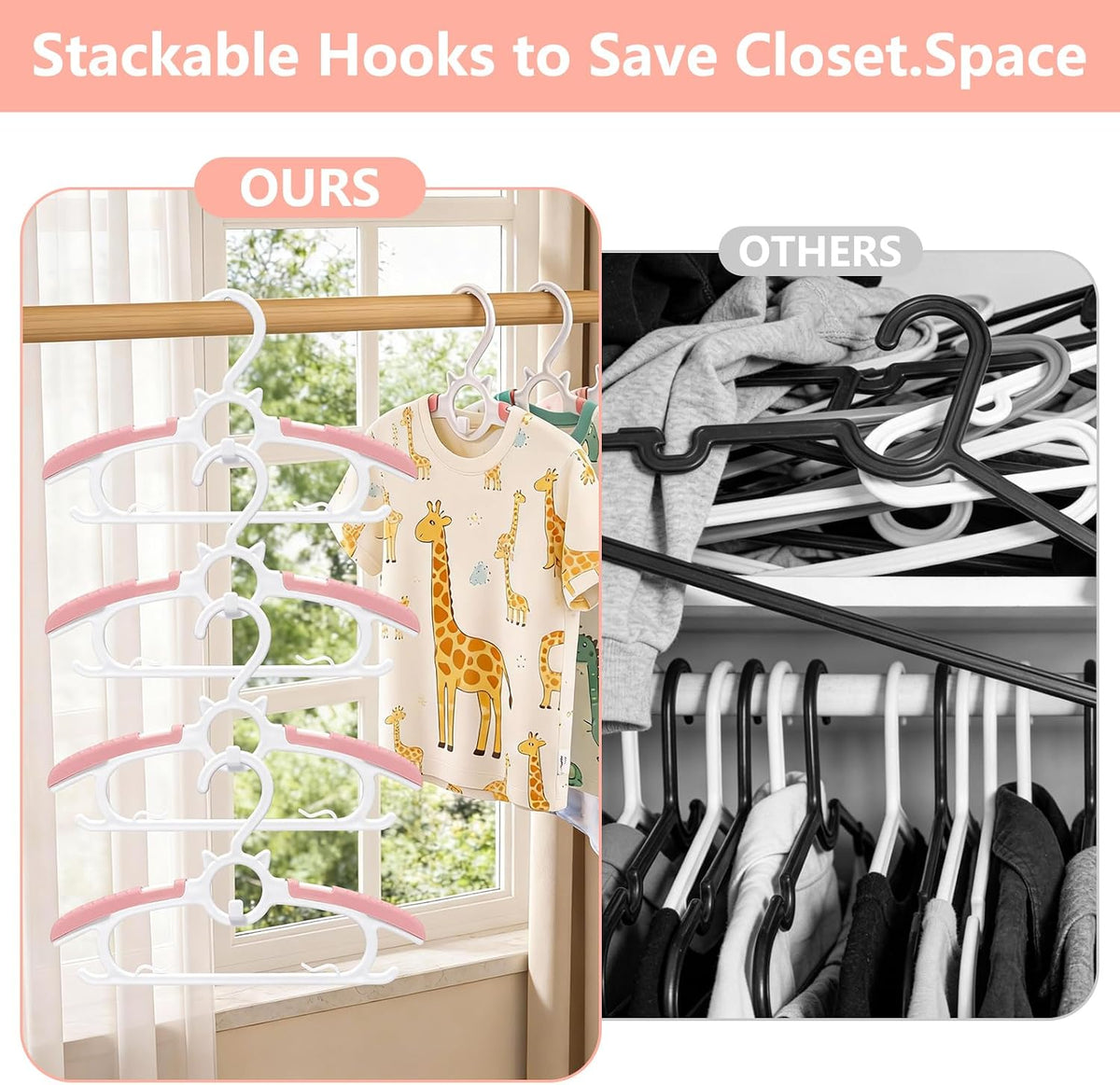 Baby Hangers, Non-Slip Kids Hangers 20Pack Children Hanger