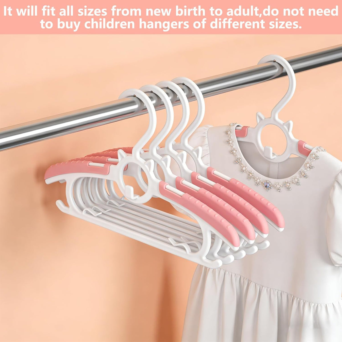 Baby Hangers, Non-Slip Kids Hangers 20Pack Children Hanger