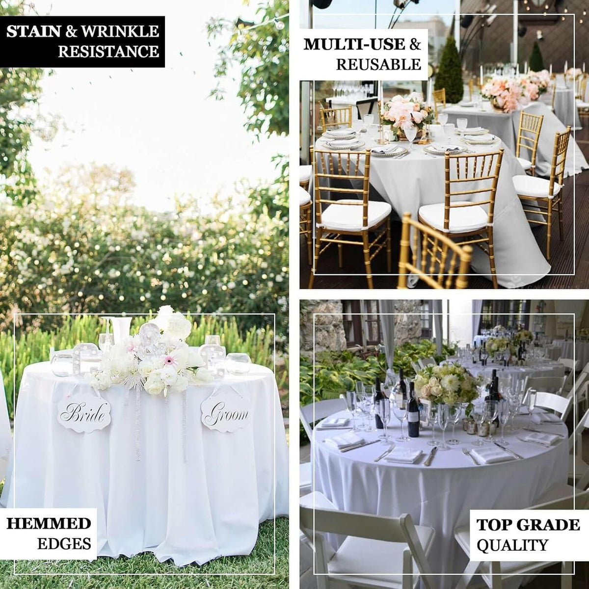 Round Tablecloth, 108 Inch Stain & Wrinkle Resistant Washable Table Cloth, Decorative Polyester Fabric Table Cover for Banquet, Wedding, Dining- Blush
