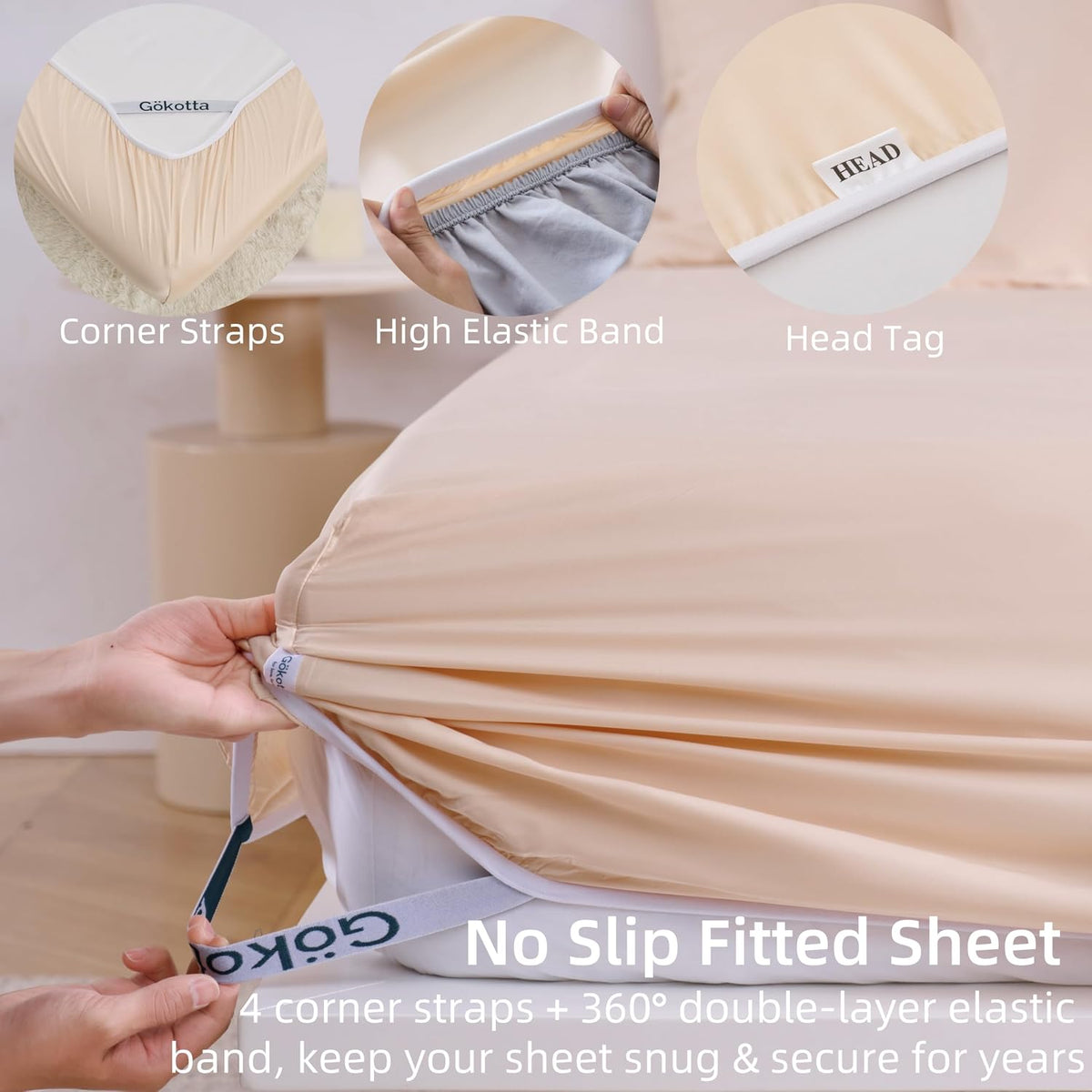 King Bamboo Rayon Sheets Set, Silky Soft Cooling Sheets Stay Put