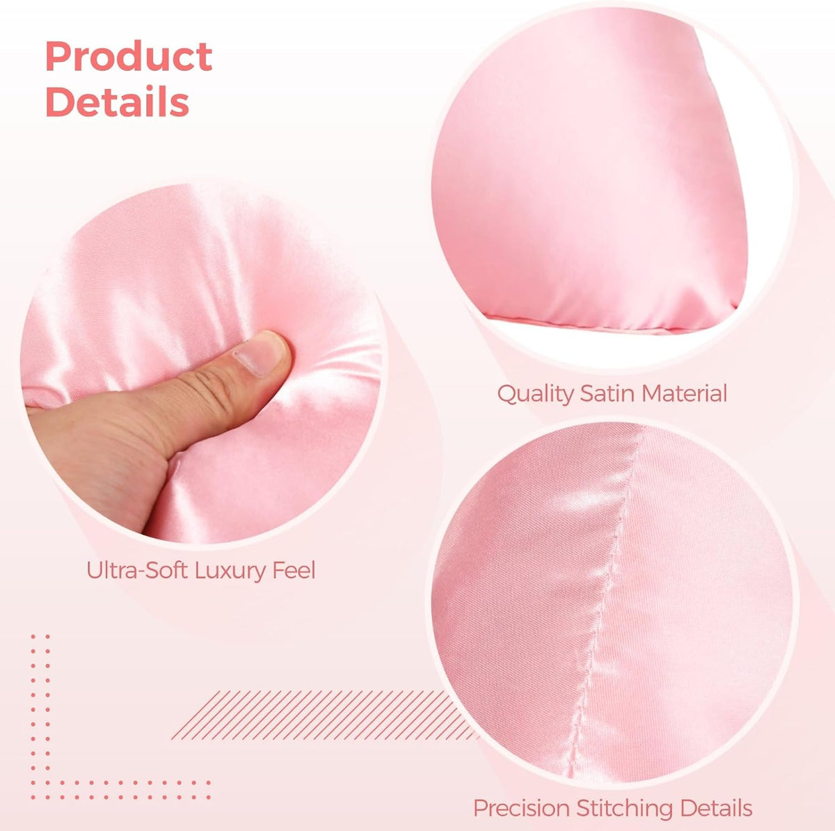 Big Blue Bow Throw Pillow, Satin Breathable Neck Support Cushion, Smooth Encased Soft Filling, Decorative Bow Shaped Pillow for Enhanced Room Ambiance, 23.6×13.8" (2PINK-2)