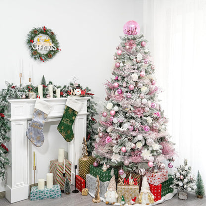 Pink Christmas Tree Topper 8 Inch Mirror Disco Ball Tree Topper