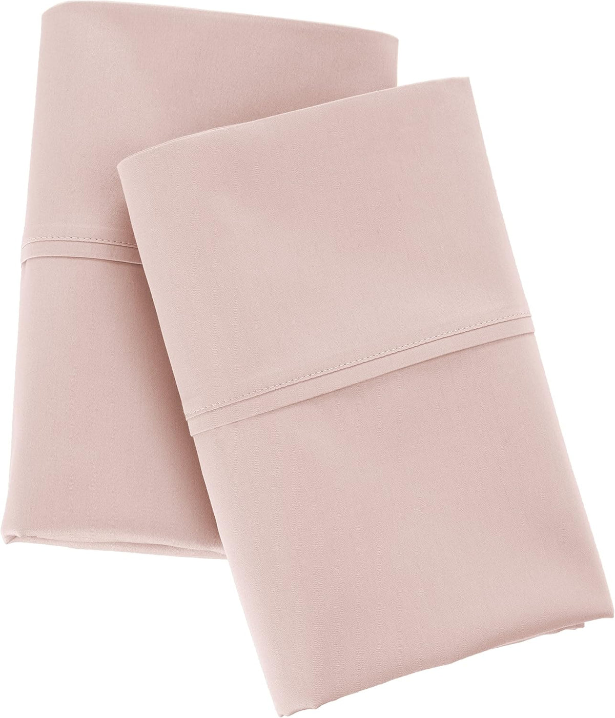 100% Organic Cotton 300 Thread Count Pillowcase Set, Blush, Standard, 2 Pack, 32" x 20"
