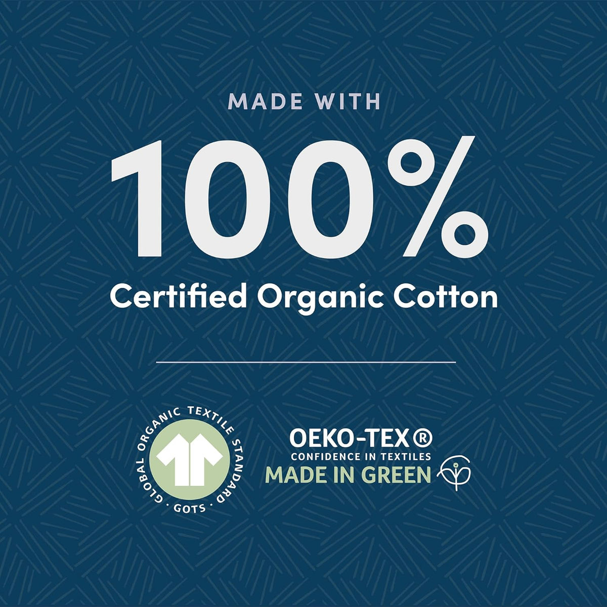 100% Organic Cotton 300 Thread Count Pillowcase Set, Blush, Standard, 2 Pack, 32" x 20"