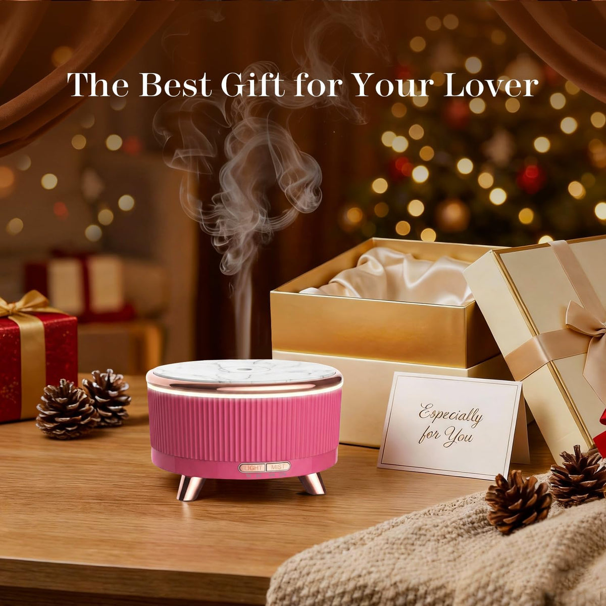500ml Essential Oil Diffuser, Ultrasonic Aromatherapy Humidifier