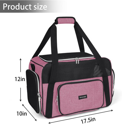 Pet Travel Carrier, Cat Carriers Dog Carrier for Small Medium Cats Dogs Puppies, Airline Approved Small Dog Carrier Soft Sided, Collapsible Puppy Carrier