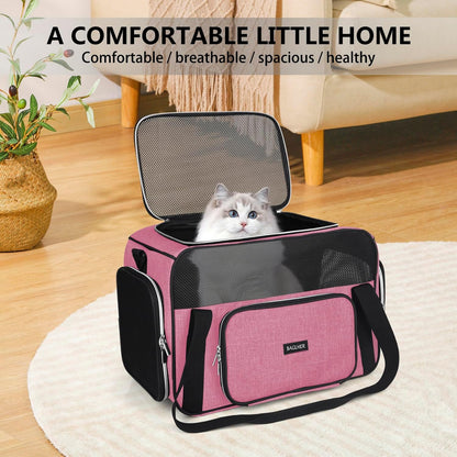 Pet Travel Carrier, Cat Carriers Dog Carrier for Small Medium Cats Dogs Puppies, Airline Approved Small Dog Carrier Soft Sided, Collapsible Puppy Carrier