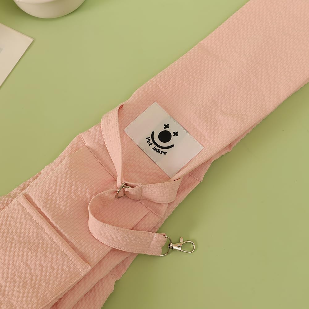 Pet cat Sling Carrier, Cat Travel Bag, Pet Soft Pouch and Tote Design, Shoulder Strap Hands Free Safe-Suitable for Puppy, Small Dogs Cats Outdoor (Pink)