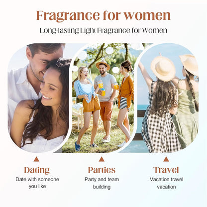 Peach Scented Fragrance Spray 50ml - 2025 New, Long-Lasting Refreshment | Fruit, Woody & Floral Notes | Confident & Elegant Women's Perfume (Peach)