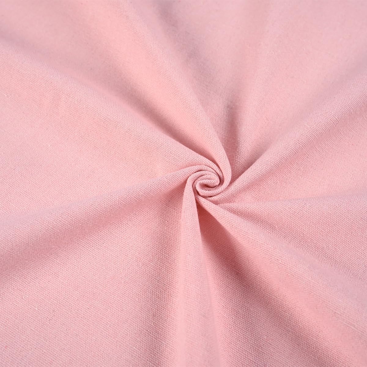 Farmhouse Pink Shower Curtain, Bowknot, Cotton Blend Fabric, Pleated Pink Stripe, Country Style, 72x72 in, Bathroom