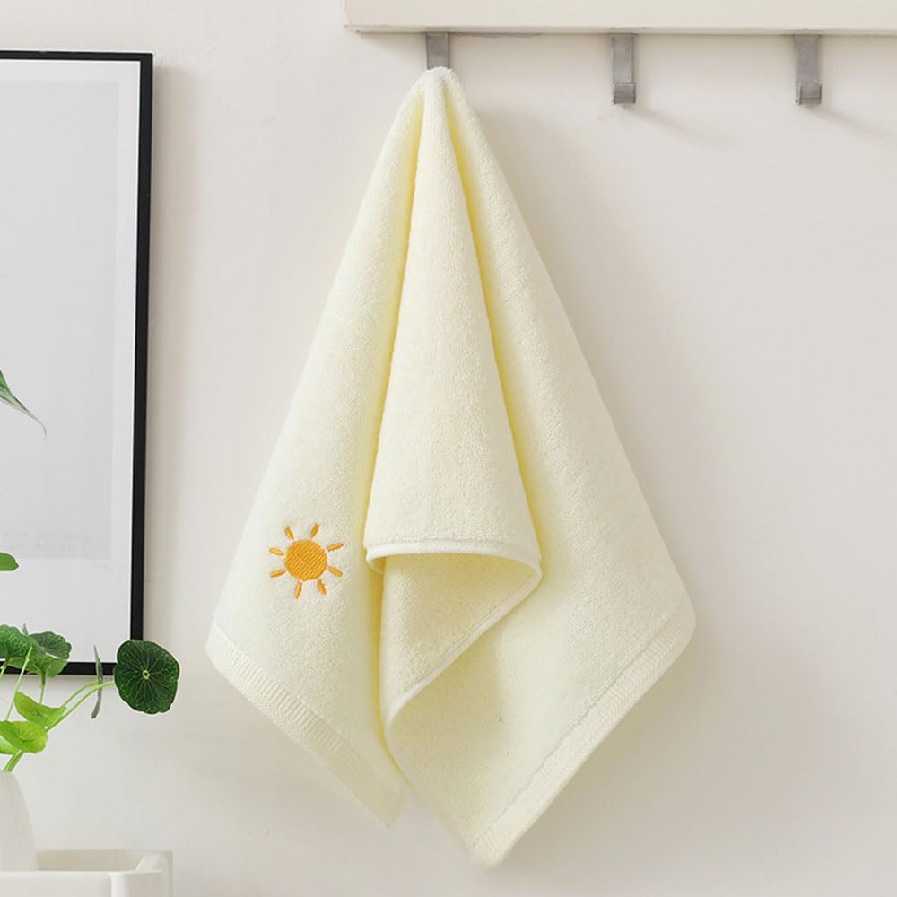 Hand Towels for Bathroom Set 4 Piece, 100percent Cotton Bath Towel , Face Soft Highly Absorbent Adults and Children Kitchen, 14x29 Inch (Pink White Blue Gray)