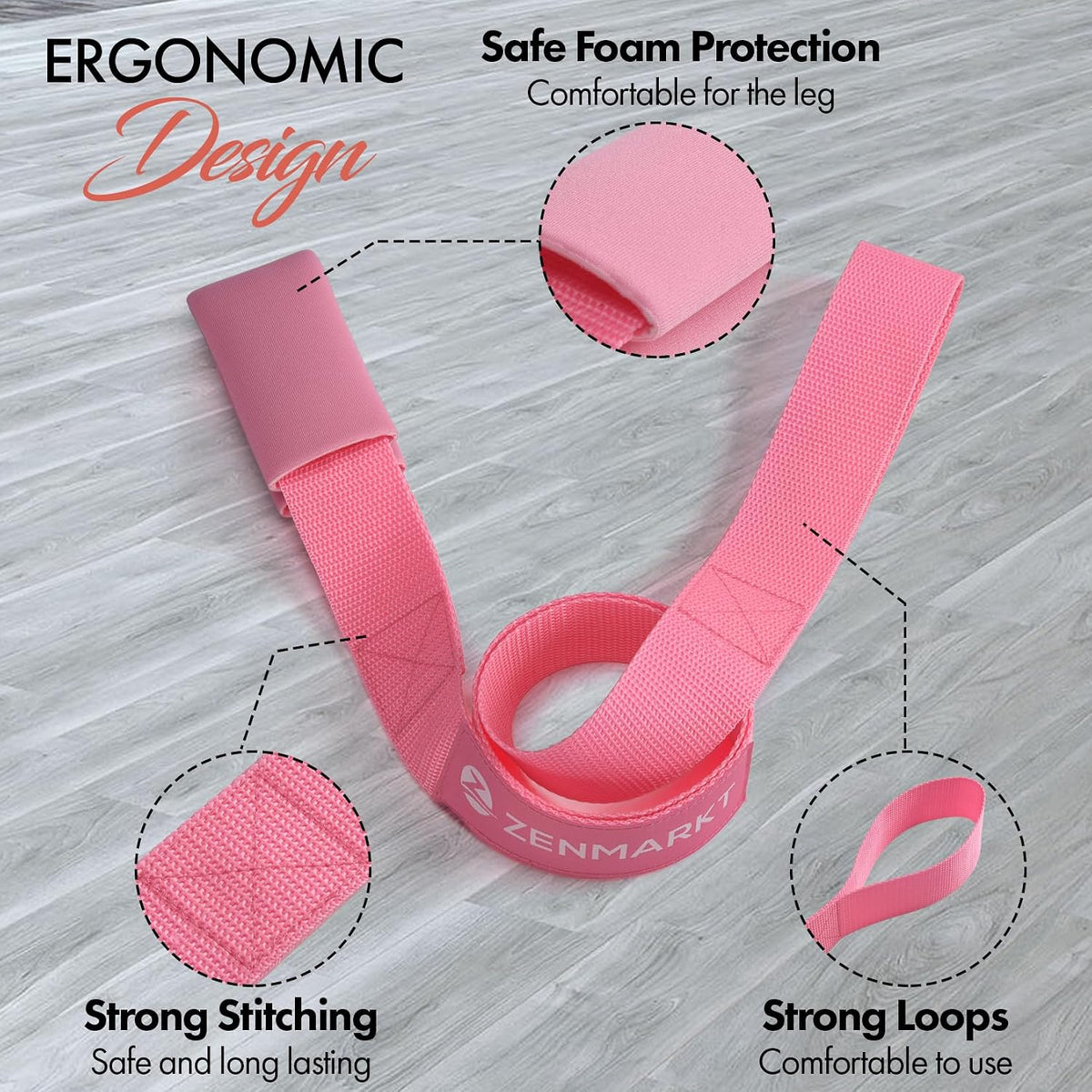 Cheer Stretching Strap for Flexibility Training and Stunt Practice