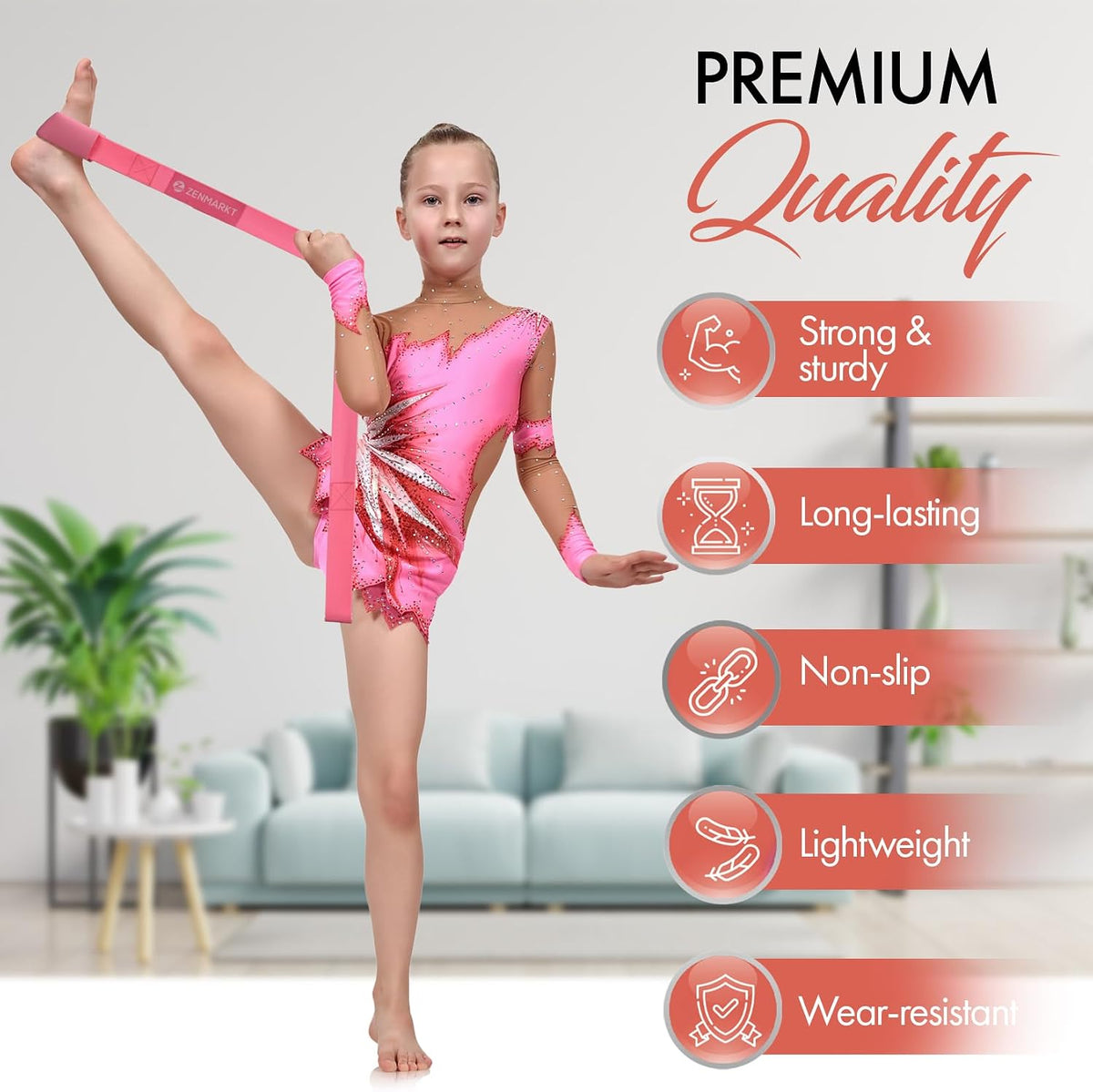 Cheer Stretching Strap for Flexibility Training and Stunt Practice